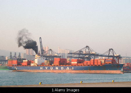 Another Big Ship photo - Hong Kong Shipping Stock Photography
